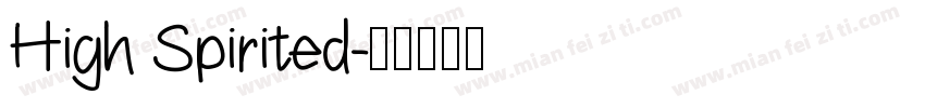 High Spirited字体转换